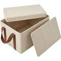 Svena Lidfold Canvas Storage Basket 18 x 12 in Oatmeal Brown - Product view
